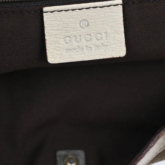 GUCCI Logo GG pattern Shoulder Tote Bag Canvas Leather Brown Beige Italy - Picture 14 of 16